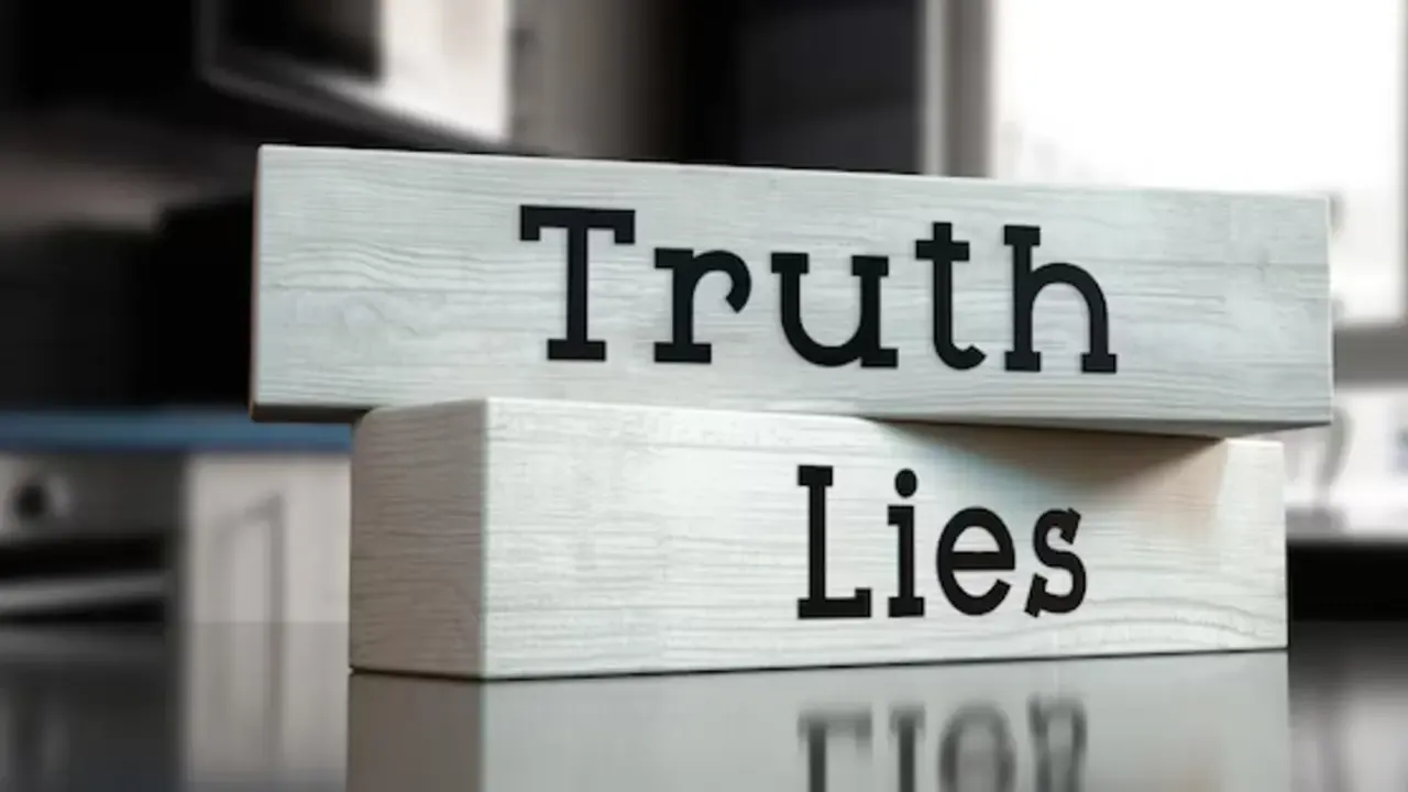 an image about truth and lies